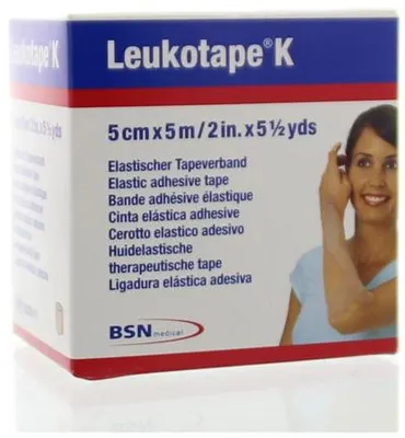 Productafbeelding van Leukotape K 5m x 5 cm huidkleur (1 stuk)