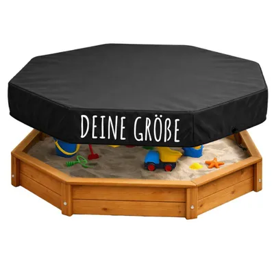 Produktbild von Sandkasten Abdeckung, nach Maß, schwarz, atmungsaktiv, wasserabweisend, winddicht, Schutzhülle, Spielkiste Abdeckhaube, Sandspielplatz, alle Größen