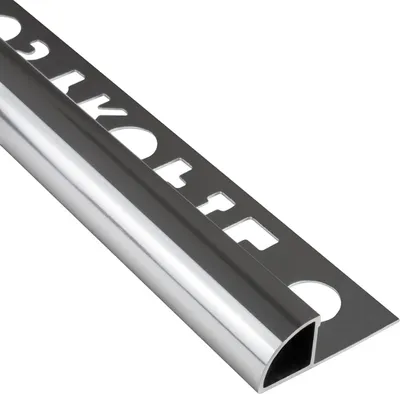 Produktbild von Alu Viertelkreis Profil Fliesenschiene silber poliert L270cm 10mm