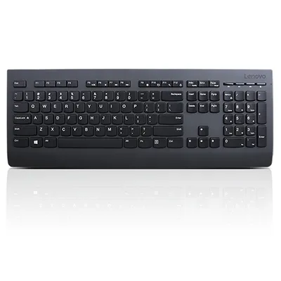 Produktbild von Lenovo 4X30H56873, Volle Größe (100%), Kabellos, RF Wireless, QWERTY, Schwarz
