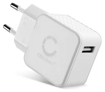 Immagine prodotto di CELLONIC Caricatore USB da muro per 5V / 1A, 1000mA con 12W - 2.4A alimentatore USB 1 alimentazione USB Caricabatterie 1 Porte