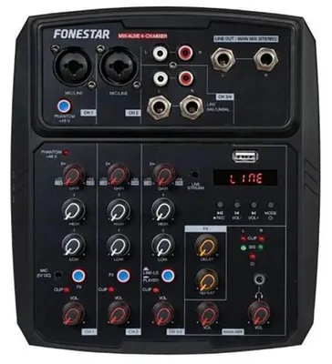 Imagen del producto de Fonestar MIX-4LIVE, 4 canales, Bluetooth, color