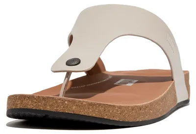 Zdjęcie produktu dla Sandały męskie FitFlop Iqushion z skórzanym paskiem między palcami, kolor szary, rozmiar 46