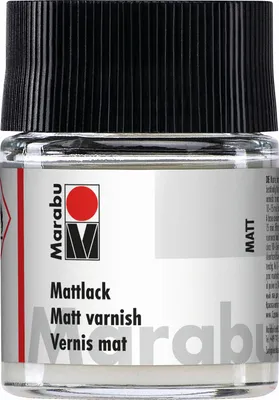Produktbild von Marabu Mattlack matt 50 ml im Glas Kunstharzlack farblos