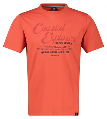Produktbild von Lerros Übergrößen T-Shirt ziegelrot Print Coastal