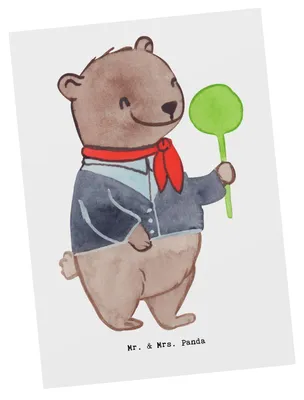 Produktbild von Mr. & Mrs. Panda Postkarte Zugbegleiterin Herz - Weiß - Geschenk, einzelkarte, Grußkarte, Ansichtskarten, bildkarte, Postkarten