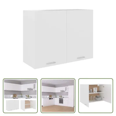 Obrázek produktu pro The Living Store Nástěnná skříňka bílá 80x31x60 cm materiál na bázi dřeva