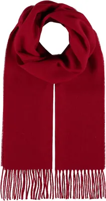 Produktbild von FRAAS Schal Wool Scarf with Fringes Red rot
