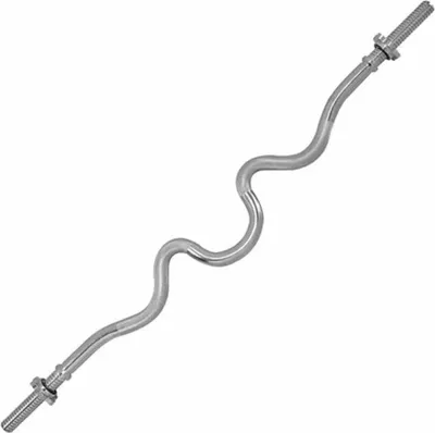 Produktbild von Tunturi Langhantelstange – Curlstange – 120 cm – 30 mm – Schraubverschluss