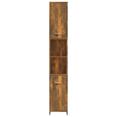 Obrázek produktu pro Koupelnová skříňka kouřový dub 30x30x183,5 cm kompozitní dřevo