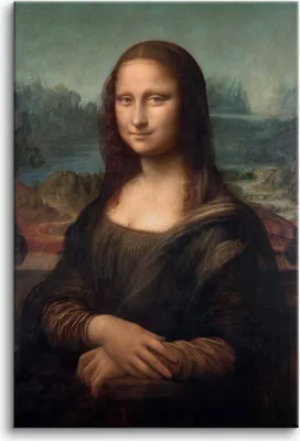 Zdjęcie produktu dla Mona Lisa Reprodukcja dzieła sztuki Leonardo da Vinci Obrazy na ścianę