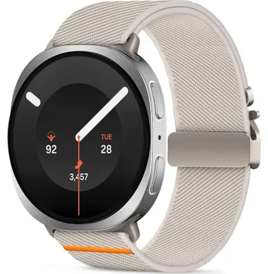 Produktbild von Armband für Galaxy Watch 9 40 mm / 44 mm / 8 40 mm / 44 mm / 8 Classic 46 mm, Tech-Protect Nylon Clasp, Beige