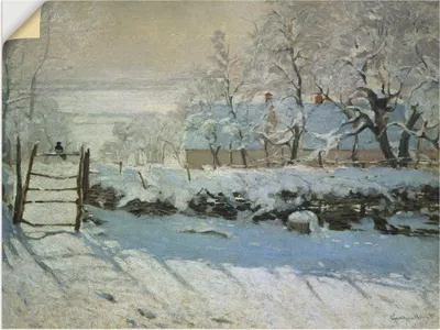 Produktbild von ARTland Wandbild, selbstklebend Die Elster. 1868/69 Größe: 60x45 cm