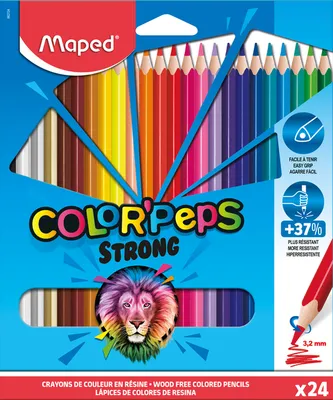 Obrázek produktu pro maped COLOR'PEPS STRONG barevné tužky, různé barvy, 24 ks.