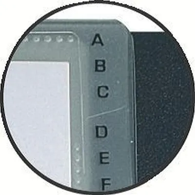Image de Exacompta Exacard, classeur pour cartes de visite, 20 cartes amovibles, noir, 20x14,5 cm
