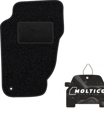 Produktbild von moto-MOLTICO Fahrer Fußmatte Auto Velours Fahrerseite Autoteppiche Schwarz Fahrermatte 1-teilig passend für Jeep Cherokee 2002-2007