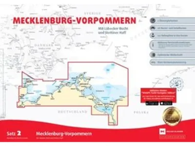 Produktbild von Sportbootkarten Satz 2: Mecklenburg-Vorpommern (Ausgabe 2026)