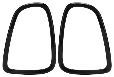 Immagine prodotto di 2 coperture per luci posteriori, modanature decorative, luci posteriori, anelli per cornici, mascherine, adesivi, protezioni per Cooper R56 R57 R58 R59 2007–2014, nero lucido