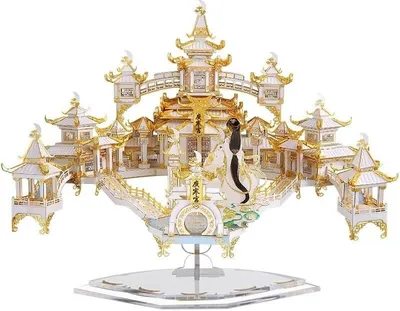 Zdjęcie produktu dla Puzzle 3D, Moon Palace, Piececool, metal, 429 pieces