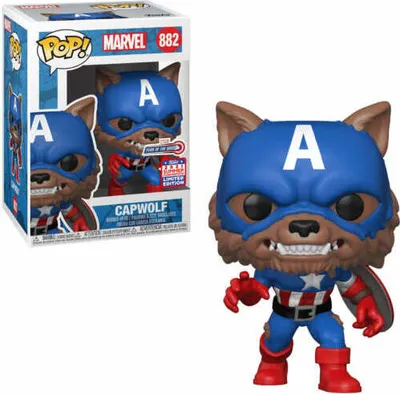 Produktbild von Funko Pop! Marvel - Capwolf #882 Exclusive