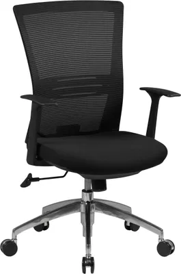 Produktbild von AMSTYLE Bürostuhl Stoffbezug Schreibtischstuhl Armlehne schwarz Chefsessel 120kg Drehstuhl Synchronmechanik