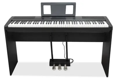 Zdjęcie produktu dla Pianino Cyfrowe Pianino Estradowe Czarne Wysoki Połysk Pianino Domowe
