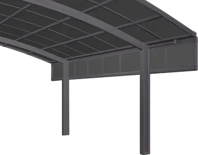 Produktbild von Seitenwand für Carport Ximax 100 cm schwarz