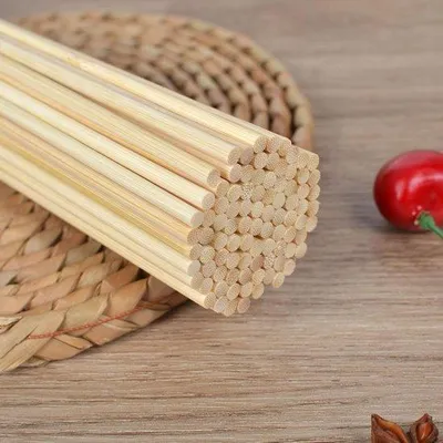 Obrázok produktu pre 20 cm bambusové špajdle na grilovanie, prírodné drevené špajdle na barbecue