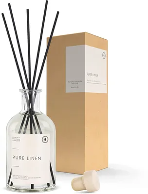 Produktbild von Raumduft Pure Linen 250ml mit Rattanstäbchen, 100% -Düfte, von Parfümeuren