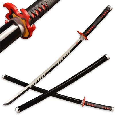 Produktbild von Anime Cosplay Holzschwert Dämonentöter 104cm Bambus Katana Kamado Tanjirou