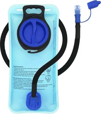 Produktbild von Famanu Wasserblase 2L - Faltbare Hydrationsblase für Wandern, Radfahren und Camping