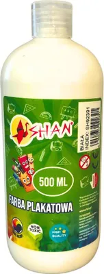 Zdjęcie produktu dla Farba plakatowa biała 500 ml Shan