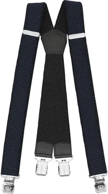 Produktbild von Fabio Farini - 1 Stück 4cm Breites X-Design verstellbar mit extra starken Clipverschluss, Dunkelblau
