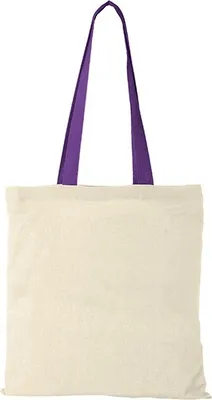 Produktbild von Printwear , Baumwolle Bag - Nevada , Natural , Lavender , 38 x 42 cm