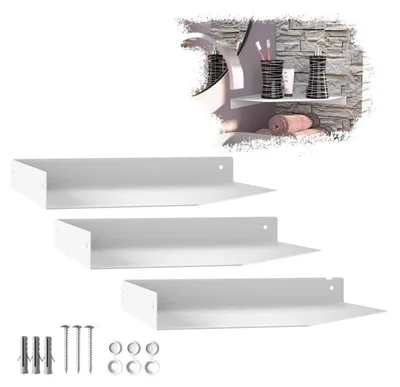 Produktbild von SOTECH Wandeckregal HOVER-X 250 x 250 x 30 mm weiß (3 Stück)