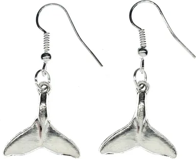 Produktbild von Walflosse Ohrringe Miniblings Hänger Walfisch Flosse Fisch Meer Wal Delphin