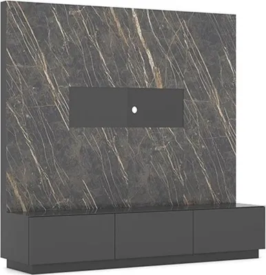 Produktbild von Modern Grau Luxus Wohnwand Holzmöbel Designer Wohnzimmermöbel Einrichtung