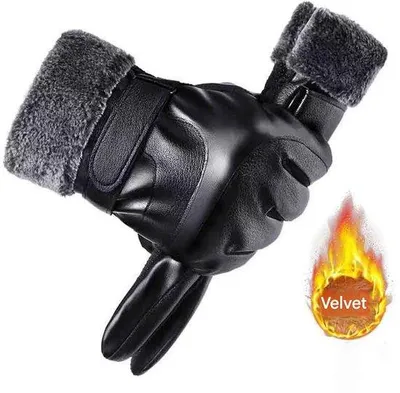 Imagen del producto de Guantes para motociclista de invierno, resistentes para uso en exteriores, con función de pantalla táctil, forro de polar y impermeables