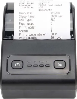 Immagine prodotto di INF Stampante termica 58mm USB+Bluetooth per POS, cucina e stampa mobile Nero