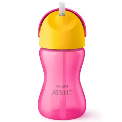 Zdjęcie produktu dla Avent - Kubek ze słomką, różowy, 300 ml, od 12 miesięcy