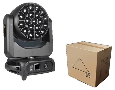 Obrázek produktu pro Pohyblivá reflektorová jednotka, LED RGBW, ovládání DMX512, 19x40W