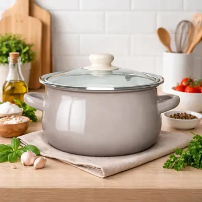 Produktbild von Altom Design Emaillierter Topf Induktion Gas 20 cm 2,7 L