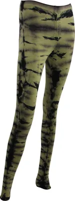 Produktbild von Leggings - Batik - Muster 06 - schwarz - grün-birkengrün