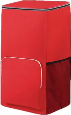 Produktbild von Faltbare Transporttasche 3 Räder 1016 cm Rot für Einkäufe