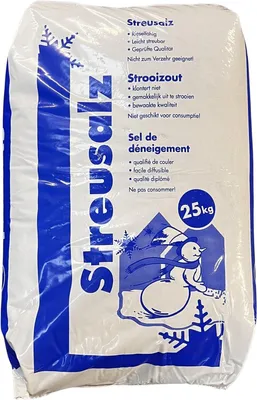 Produktbild von 25kg Sack Streusalz Auftausalz Strassensalz Tausalz Streumittel Steinsalz