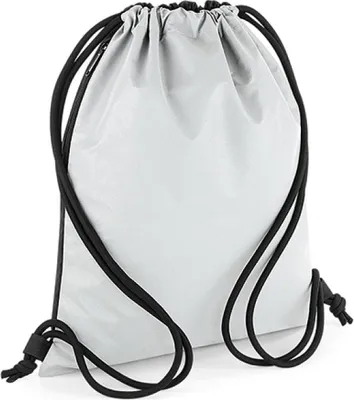 Produktbild von BagBase BG137 | Reflective Gymsac, 48 x 40 cm - Farbe: Silver Reflective - Größe: 48 x 40 cm