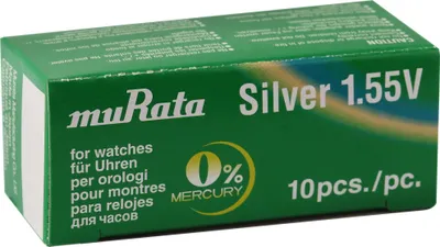 Produktbild von MURATA Knopfzellen, 0% Quecksilber , VE 10 Stk - 315-399