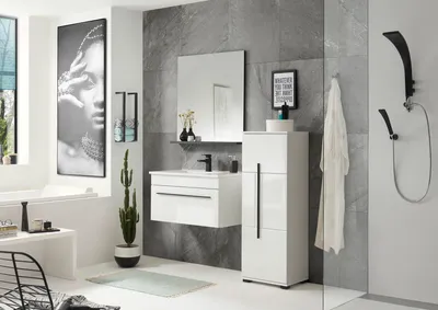 Produktbild von Cantara Badezimmerset X - Weiß Hochglanz