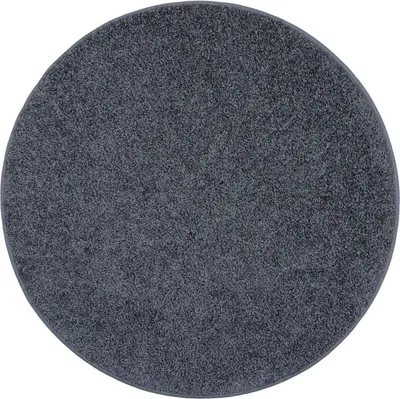 Immagine prodotto di 57x57 (diametro) cerchio Tappeto singolo Color Shaggy cerchio grigio
