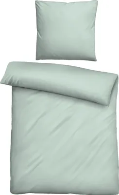 Produktbild von Biberna Bettwäsche salbei 1x 155x220 cm + 1x 80x80 cm